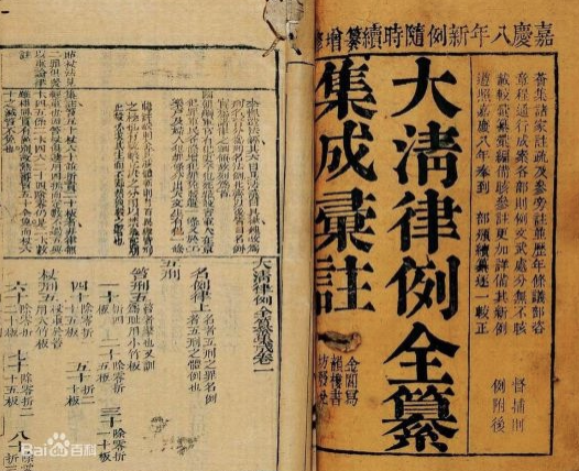 图《大清律例》（来源自网络检索）